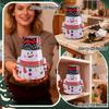 Christmas Candy Jar Airtight Santa Snowman Christmas Decorations Snack Candy Jars For Stocking Stuffers Party Favors Greeting