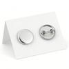 25/50 Piezas Kits de Insignias de Botón en Blanco de Hojalata de 37 mm – Medalla Metálica Brillante con Pin, Suministros de Manualidades Hechas a Mano para Crear de Forma Independiente