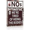 Retro Metall Blechschild Halloween Wanddeko Vintage Poster für Bar Zuhause Küche