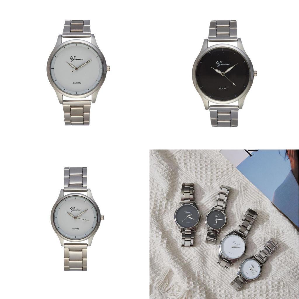 Ultra-thin Steel Strap Couple Watch Fashionable Quartz Wristwatch For Men And Women Casual Style
