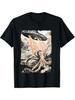 MenS Vintage Alien Octopus UFO Extraterrestrial Graphic TShirt  Retro Flying Saucer  Cthulhu Design