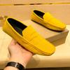 Maedef New  High Quality Suede Loafers Men Casual Anti-Slip Men Outdoor Flats Shoe Comfortable Fashion Breathable Mens Shoes