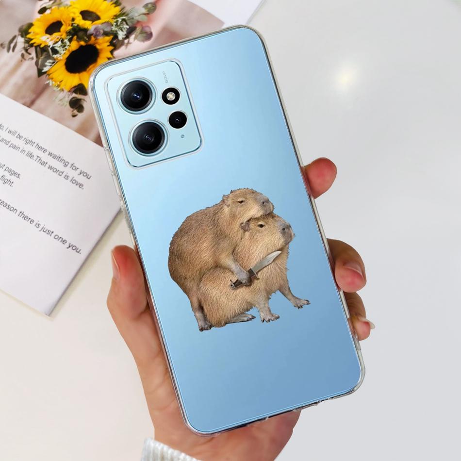 For Xiaomi Redmi Note 12 Case Redmi Note12 4G Global Cute Painted Soft Silicone TPU Phone Back Cover Bumper