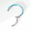 Neuer Stahl Septum Piercing Nasenring 8-10mm Opal Scharnier Segment Clicker Ohrknorpel Ohrringe Helix Lippenpiercing Körperschmuck