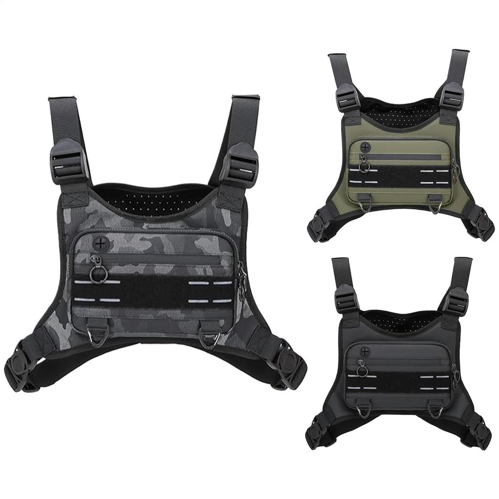 Leichte Weste Brusttasche Für Rucksacktouren Sport Brusttasche Wasserdicht Verstellbar Sport Träger Tasche Handyhalter Zum Laufen