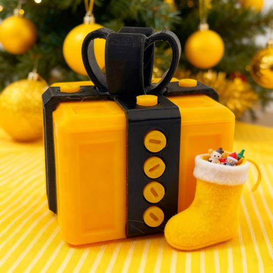 3D Printed Annoying Gift Box with Screws Colorful Square Puzzle Present Box Prank Case Home Office Bookshelf Desktop Decoration Ornament