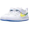 Nike Court Borough Comfortable Versatile Low-Top Walking Shoes Baby sneaker White Green Yellow IR3996-100