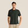 FERRAROMILANO Collared Color Block Short Sleeve T-Shirt D/Green (Am0Gttp20123)