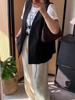 Shuangtian Plus Size Women's Spring 2026 Drawstring Waist Vest 9119