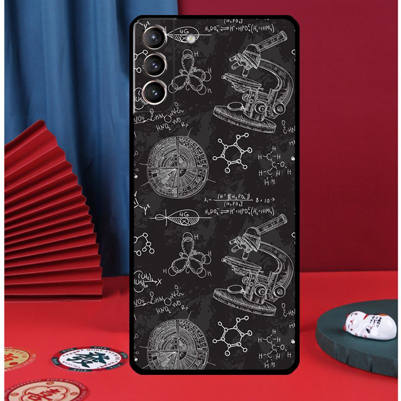 Science Biology Chemistry Phone Case For Samsung Galaxy S24 Ultra S9 S10 S20 FE S21 S22 S23 Plus S25 Ultra Back Cover