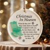 Christmas in Heaven Ornament Empty Chair Christmas Tree Ornament Memorial Gifts for Grieving The Loss of Loved Ones