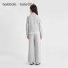Balabala Girls' Sweet Lace Long Sleeve Two-Piece Set