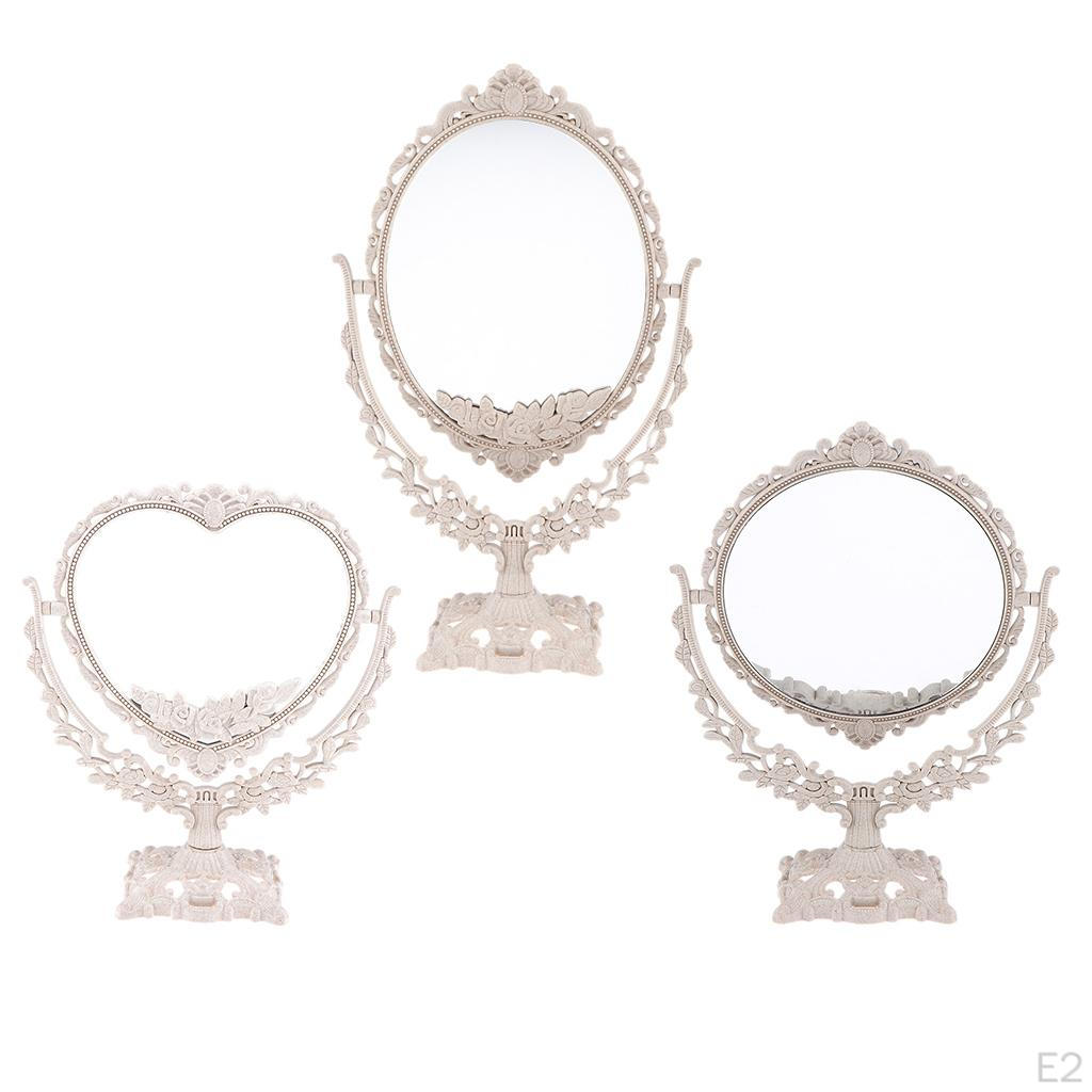 Tabletop Swivel Vanity Mirror Standing Cosmetic