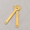 4pcs Metal Hinge Link Plates, Polished Finish, with Pivot Hinge for Wooden Box Gift Box