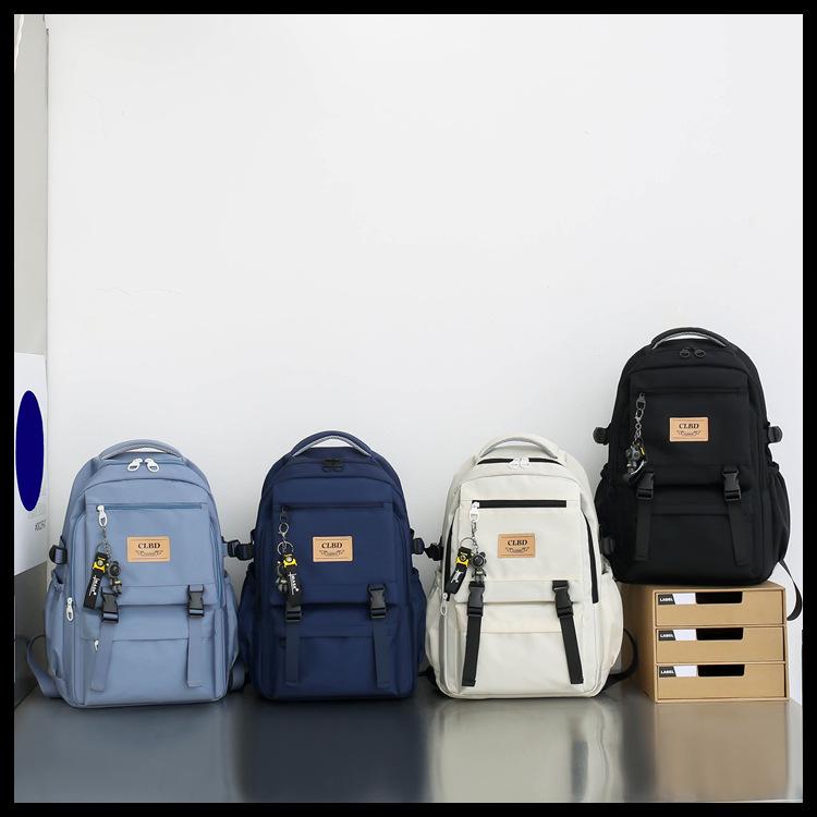 2023 Trendy Nylon Korean-Style Backpack for College Students: Large Capacity Men's and Women's Casual Travel Bag.