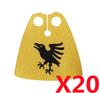 Medieval Military MOC Castle Knight Accessory Building Blocks Warhorse Cape Plush Coat Vest Shield Flag Kit Mini Toy Bricks Gift