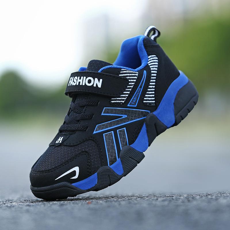 Boys' shoes spring and summer new breathable mesh medium and older children's casual shoes leather running shoes children's sports shoes