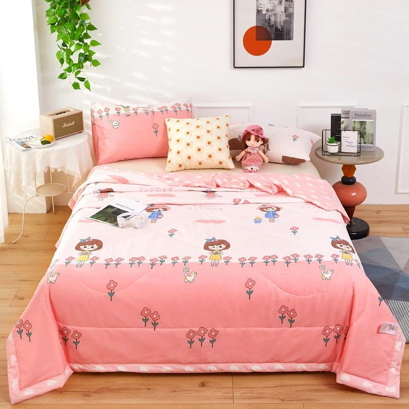 New Printed All Cotton Summer Cooling Duvet Washed Cotton Airable Cover