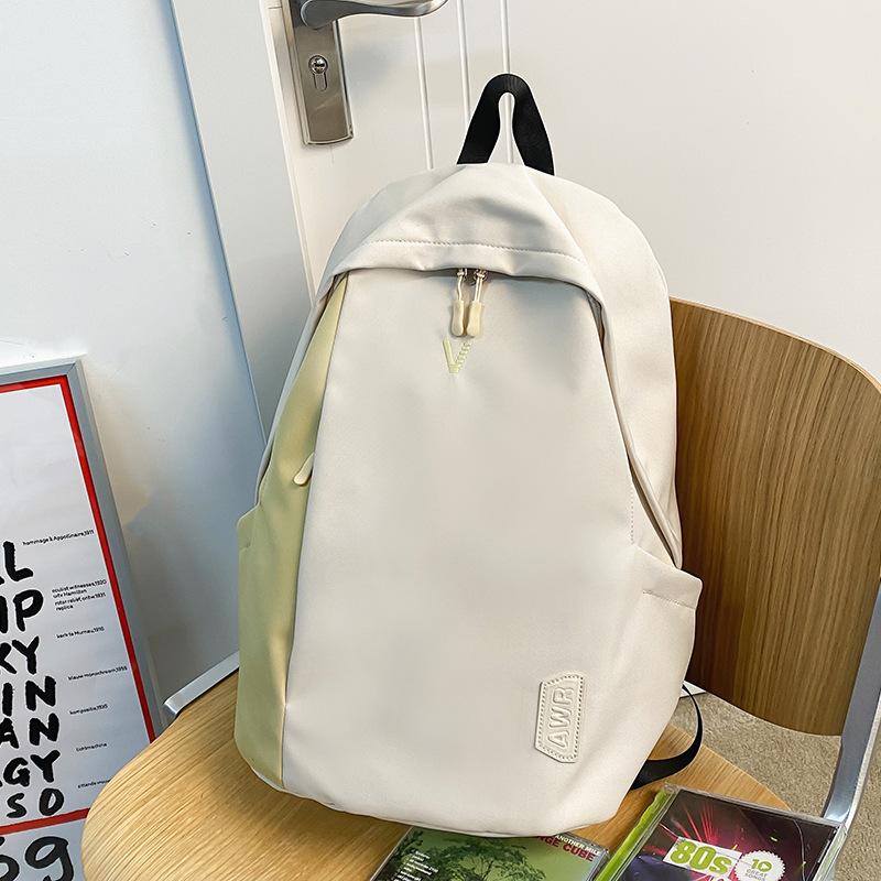 

New Schoolbag for Primary School Students Junior High School Girls Large Capacity Splicing School Backpack