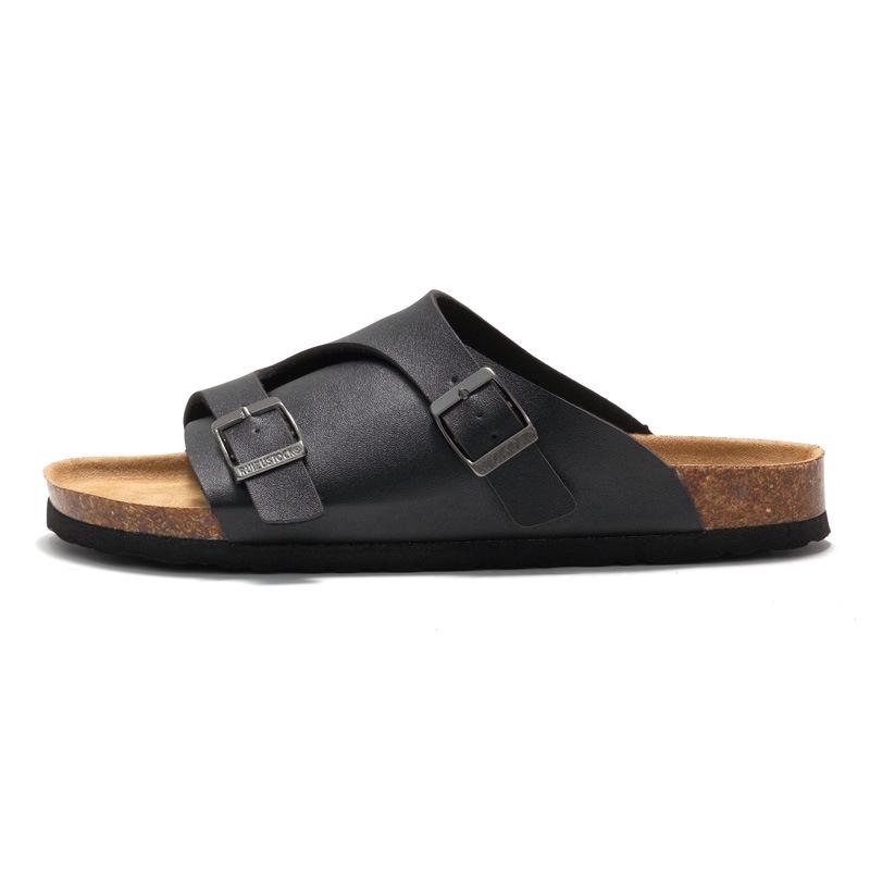 Ruizu Cork Sandals: Unisex Summer Beach Slippers for Couples and Students