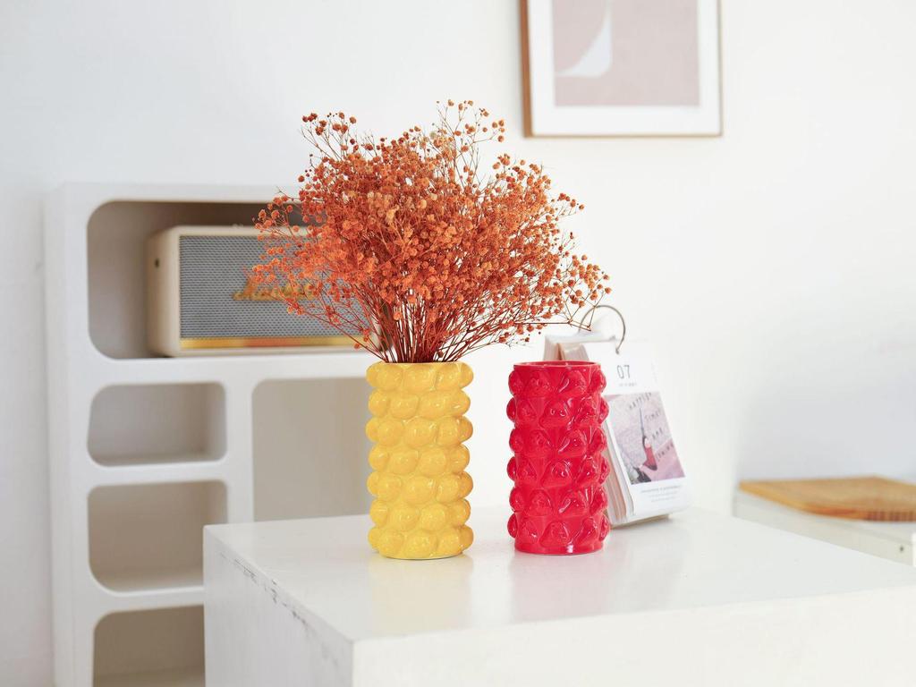 Nordic Ceramic Fruit Vase for Home Decoration and Flower Arranging: Ideal for Living Room, Bedroom, or Study Room