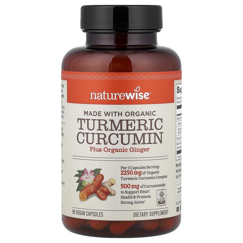 Organic Turmeric Curcumin, 90 Vegan Capsules