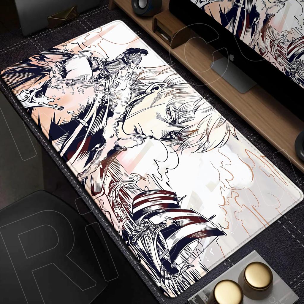 XXL Stor Musmatta Vinland Saga 40x90cm Musmatta E-sport Spel Tangentbordsskydd PC-tillbehör HD Datormatta Skrivbordsmatta