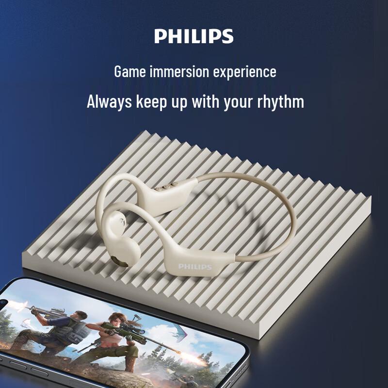 Philips TAA1708 Open-Ear Bone Conduction Sports Bluetooth Headset