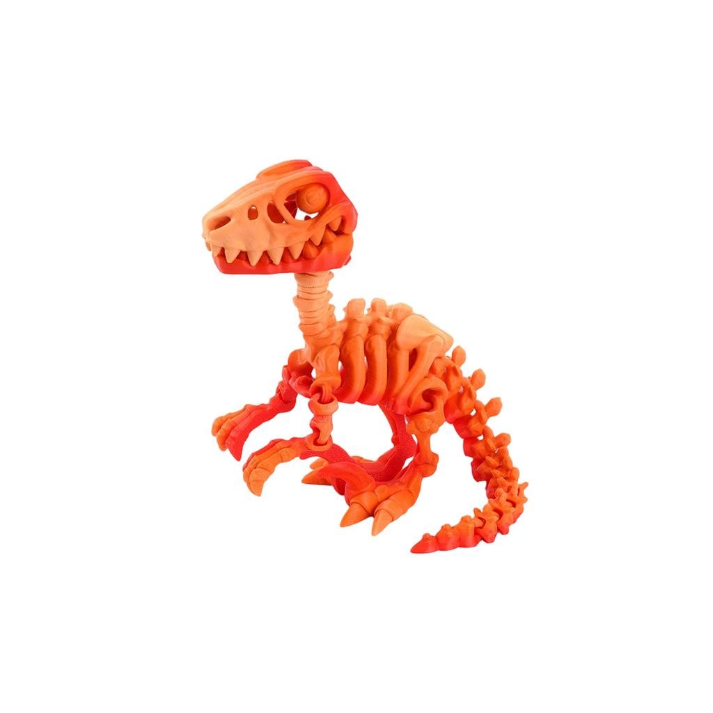 3D Printed Dragon Velociraptor Skeleton Ornament, Realistic Dragon, Fun And Trendy Printed Toy Dragon