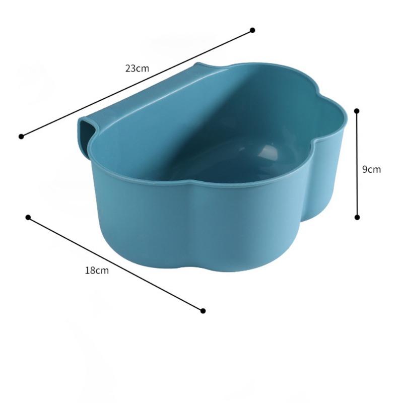 Cloud Shape Kitchen Hanging Trash Can Cabinet Door Buckle Garbage Basin For Household Desktop Clutter Collection Accessories