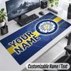 Leeds United FC Personalized Large Mouse Pad Custom Name Text Extended Desk Mat Gaming Mousepad