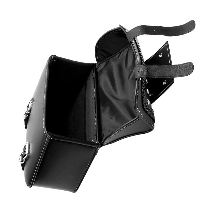 Motorcycle Side Bag Modification Kit Saddle Bag Double Braided Belt Edge Popular For Harley Cruiser Crown Prince