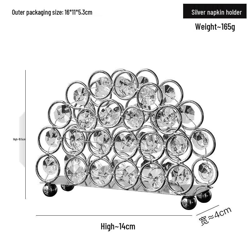 Nordic Stainless Steel Square Napkin Holder for Table or Restaurant