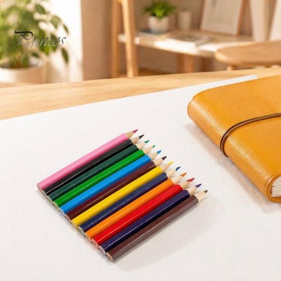 Sketching Pencils for Kindergarten 12PCS Colored Set, with Smooth Wood Barrel, Vibrant Colors Creative Art Supplies School Painting Tools, Coloring