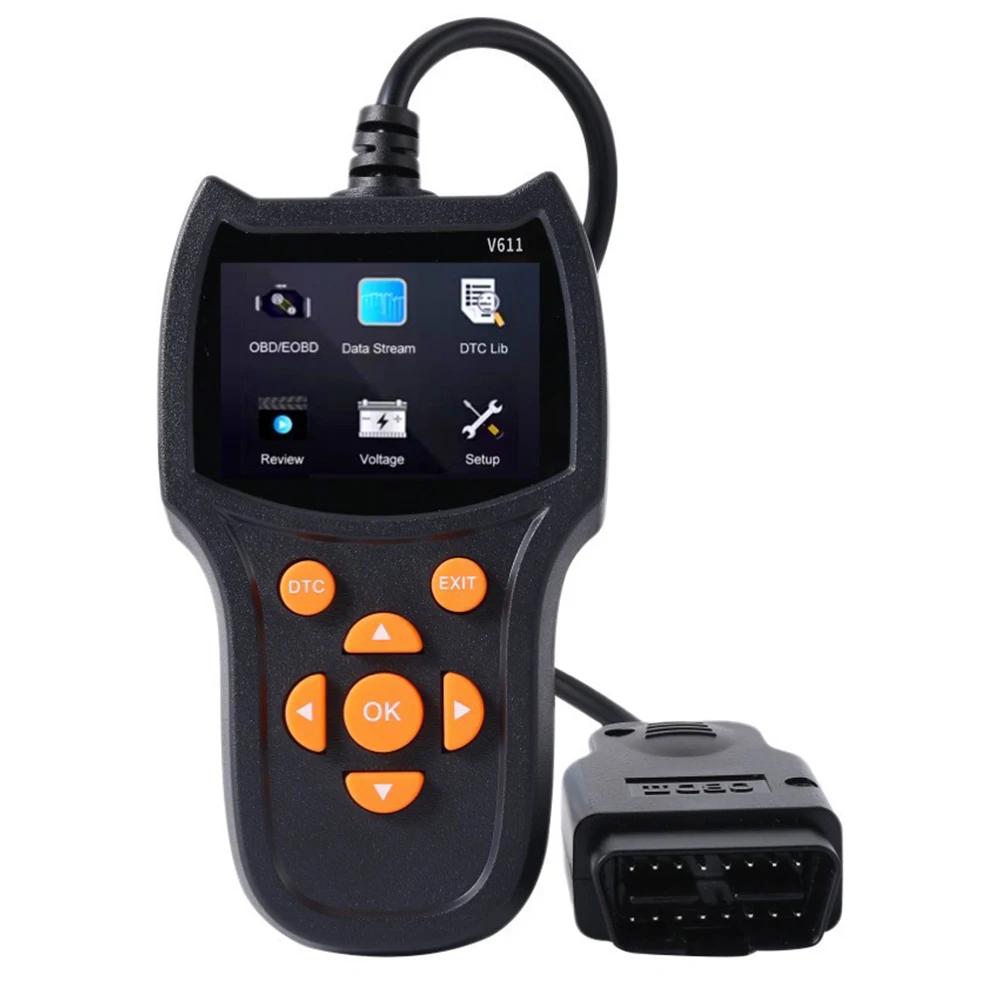 Automotive Inspection Tools Automotive Fault Diagnosis Instrument Engine Fault Detection Instrument Reads Data Stream Battery чёрный