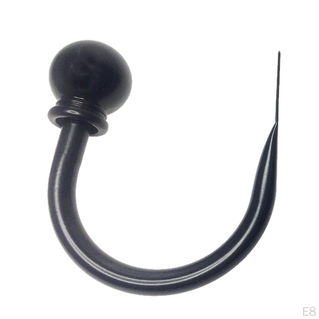 1 Pair Of Ball Curtain Holdbacks Hooks Drapery Tiebacks Holder