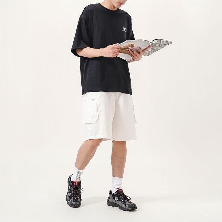 New Balance Boston Tee Asia Sizing 'Black White' Men's AMT22391-BK