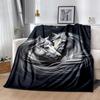 1pc Horse Printing Lightweight Flannel Blanket, Comfortable and Warm Blanket, for Camping Sofa Bed and Couch Office, in All Seasons