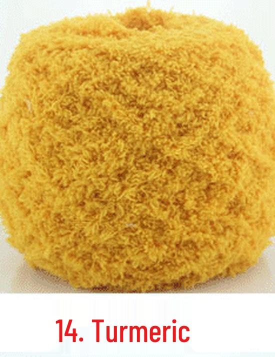 Dreifädiges Korallenfleece Flauschgarn für handgestrickte Chunky Schals und Handtücher