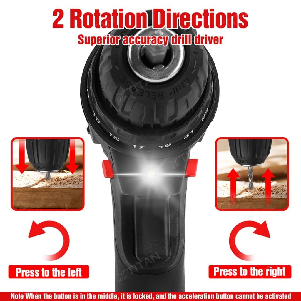 88VF Cordless Electric Drill Cordless Drill Set 27PCS Electric Screwdriver Drill Power Tool