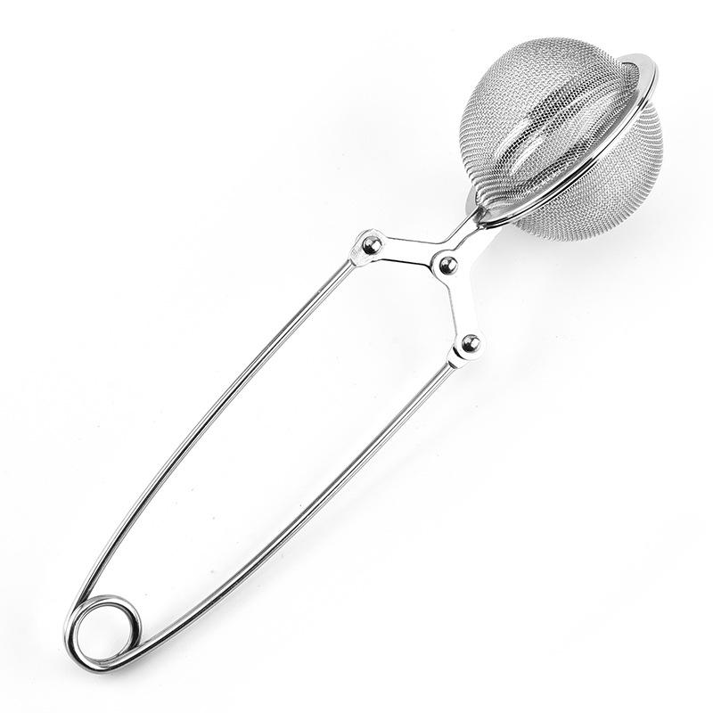 Stainless Steel Tennis Clip Ball Tea Infuser Tea Strainer Herbal Spice Cooking Filter