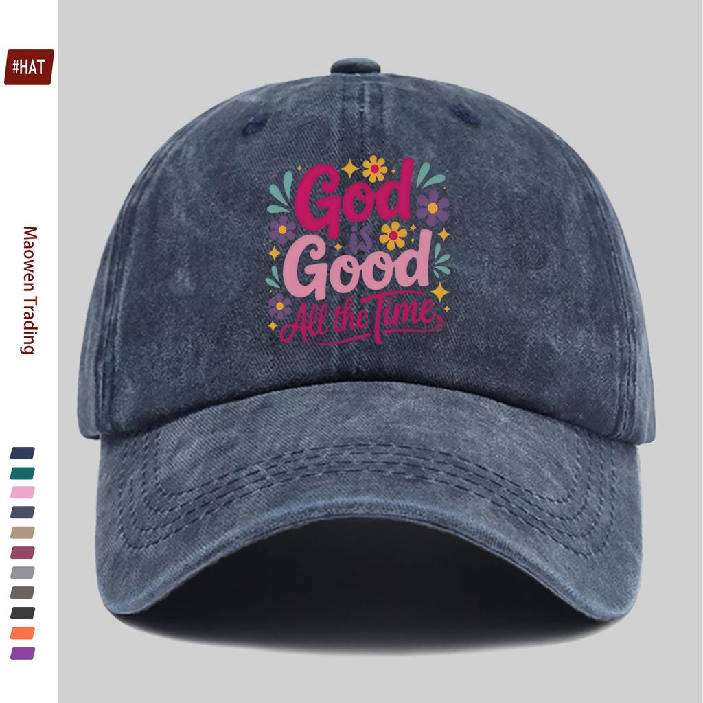 pc God is Good All the Time Pattern Print Baseball Cap Cute and Sexy Design Comfortable Lightweight Truck Driver Decorative