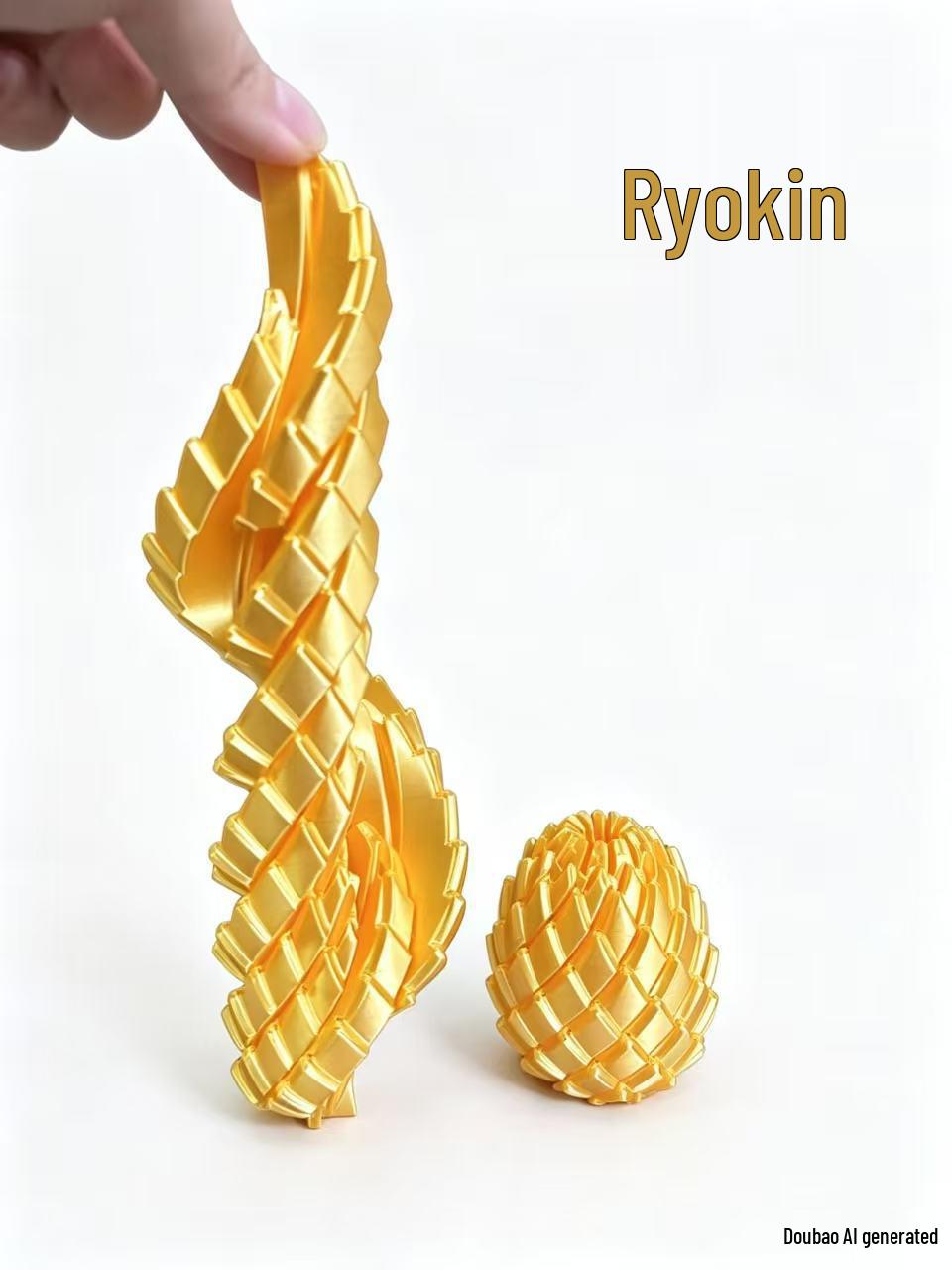3D Printed Rotating Dragon Egg Transforming Toy - Decompression Slime Ball Small 5.6*4.8*4.8