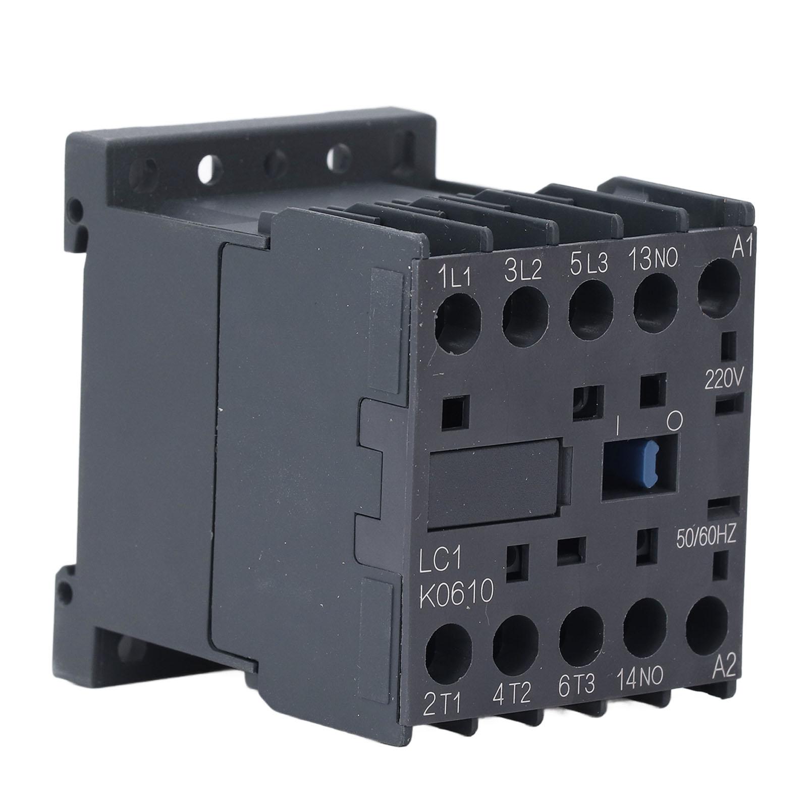 

AC Contactor Switch 6A 1 NO Normally Open K Type Small for HVAC Refrigeration Motor Control 220V