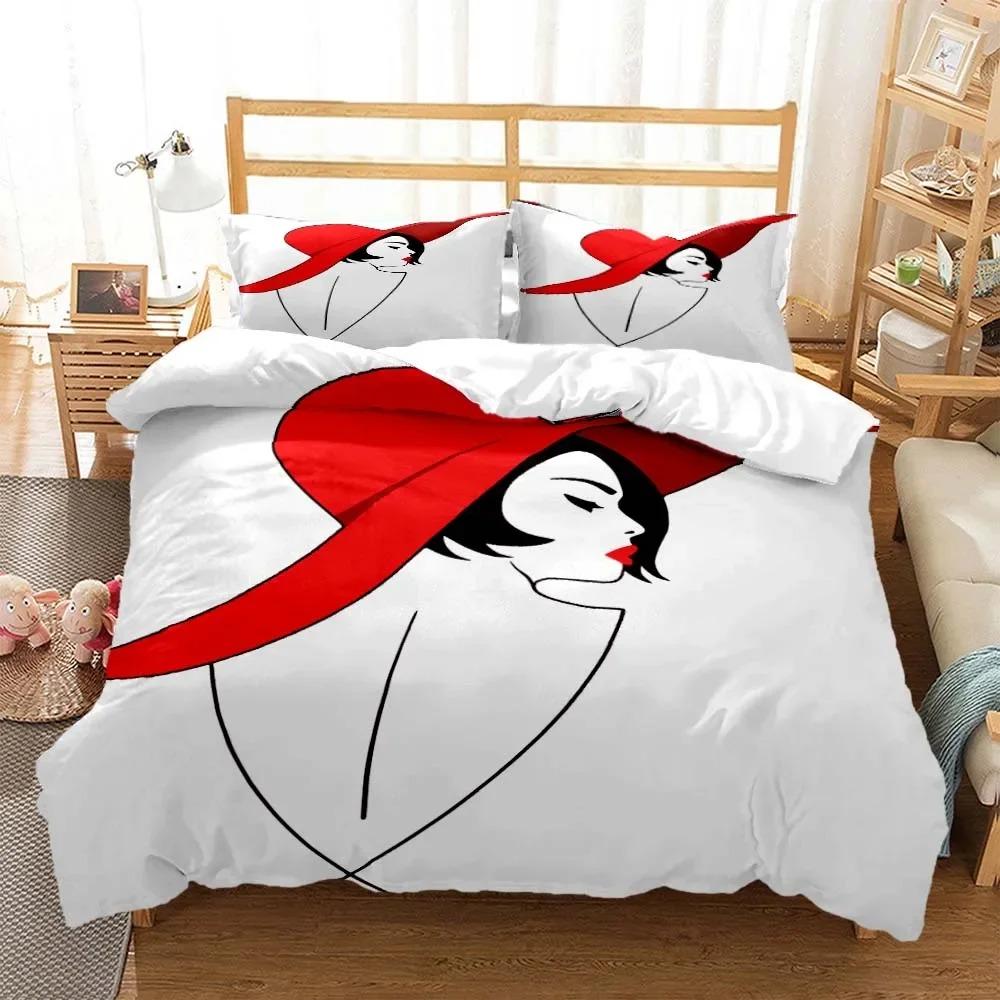 Elegant and Minimalist Women Bedding Set Soft and Comfortable Comforter Bedding Sets Complete Size Customizable