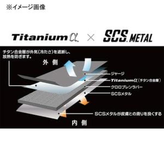 Shimano Titanium Alpha Gloves 5 Black M GL-015V