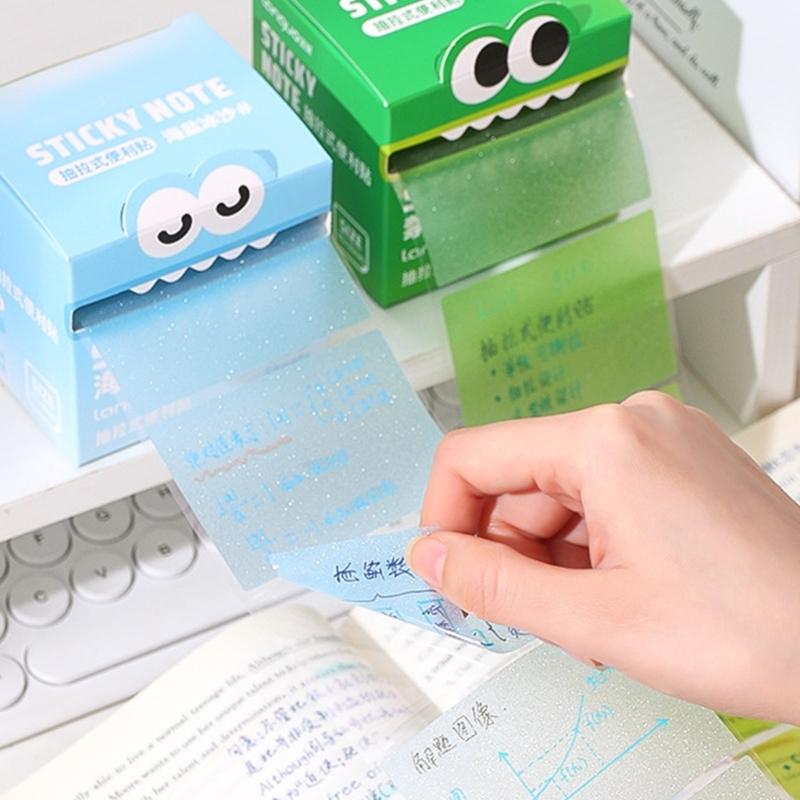 Herausziehbares Notizpapier 150 Blatt Perlglänzende Haftnotizen Notizblöcke zum Schreiben Notizen machen Erinnerung auf Kühlschränken Kalender