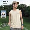 TonLion Men's 100% Cotton Casual Sleeveless T-Shirt