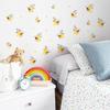 Adesivi Murali Lucciole Autoadesivi Impermeabili Insetti Decorazioni Murali Fai da Te Murales Decorativi per Camera da Letto Bambine Stanza dei Bambini Decorazione Asilo