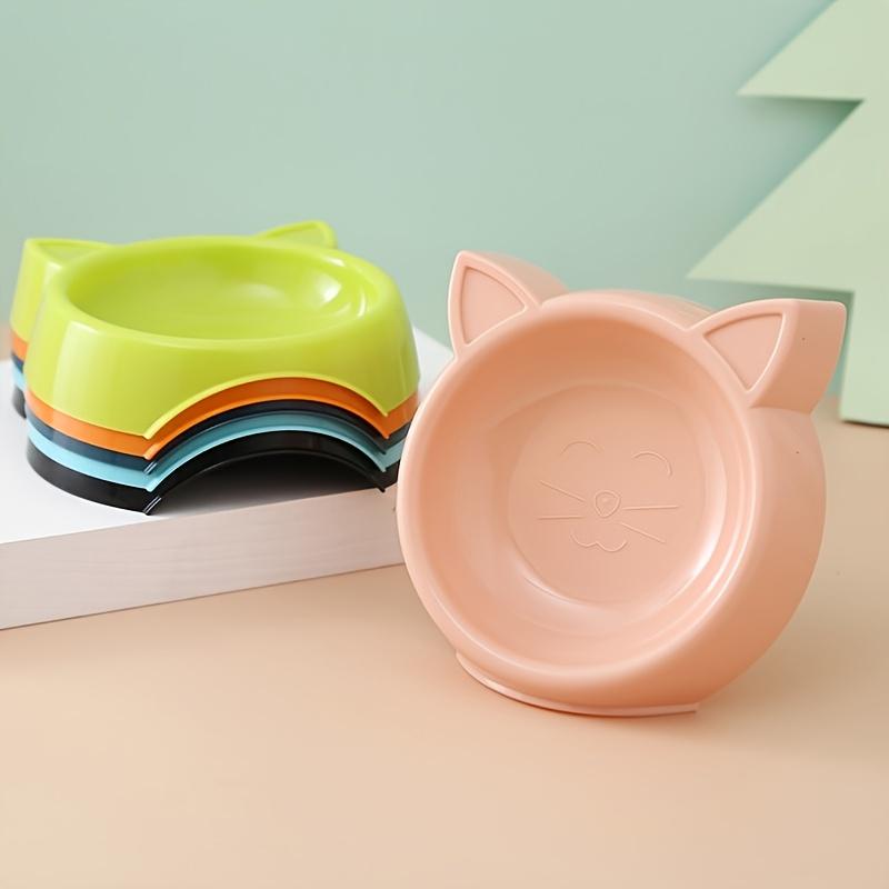 Cute Cat-Shaped Pet Feeding Bowl for Dogs and Cats - Non-Slip Base, Easy To Clean, Perfect for Small To Medium Pets